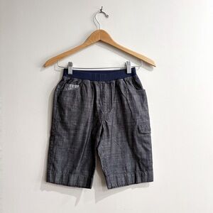 Roberta di Camerino Boys Shorts Gray Chambray Elastic Waist Size 11-12Y Italy